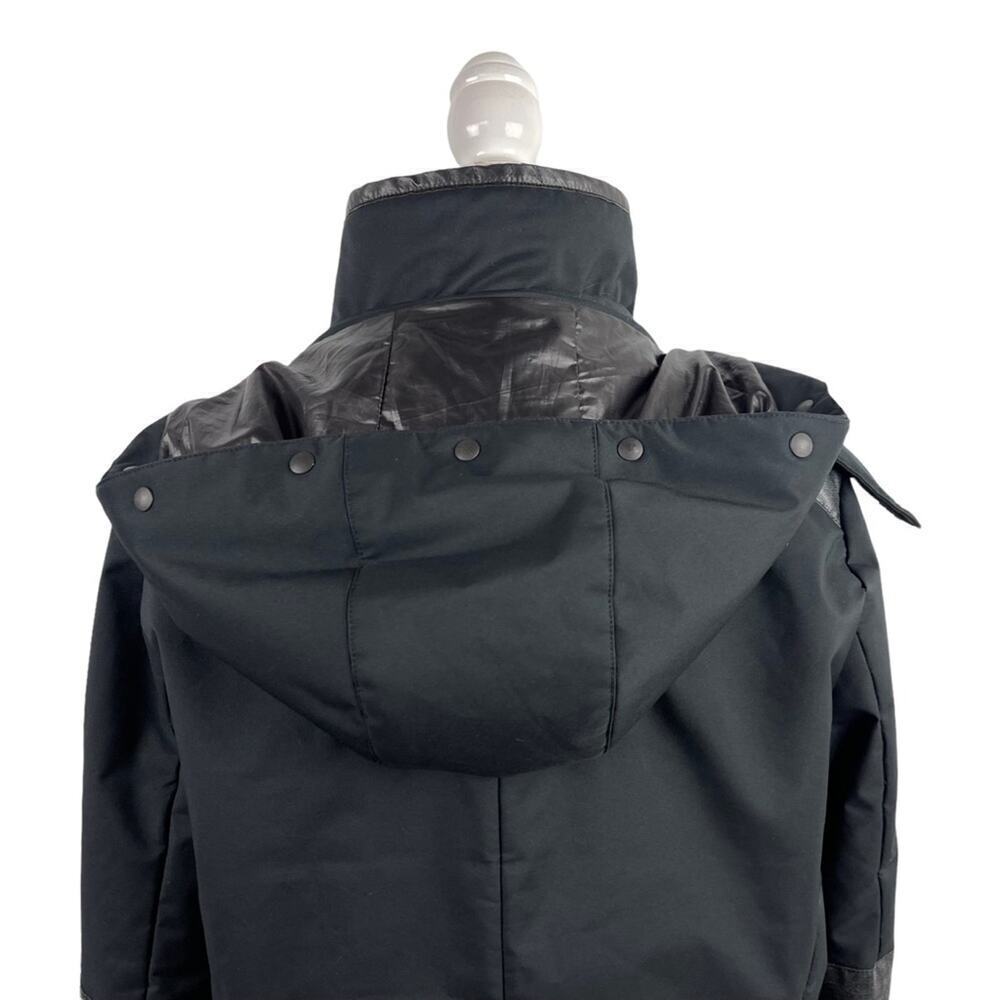 Eric Snow Womens Size Large Patchwork Winter Full Zip Black Jacket faux leather - Picture 13 of 16